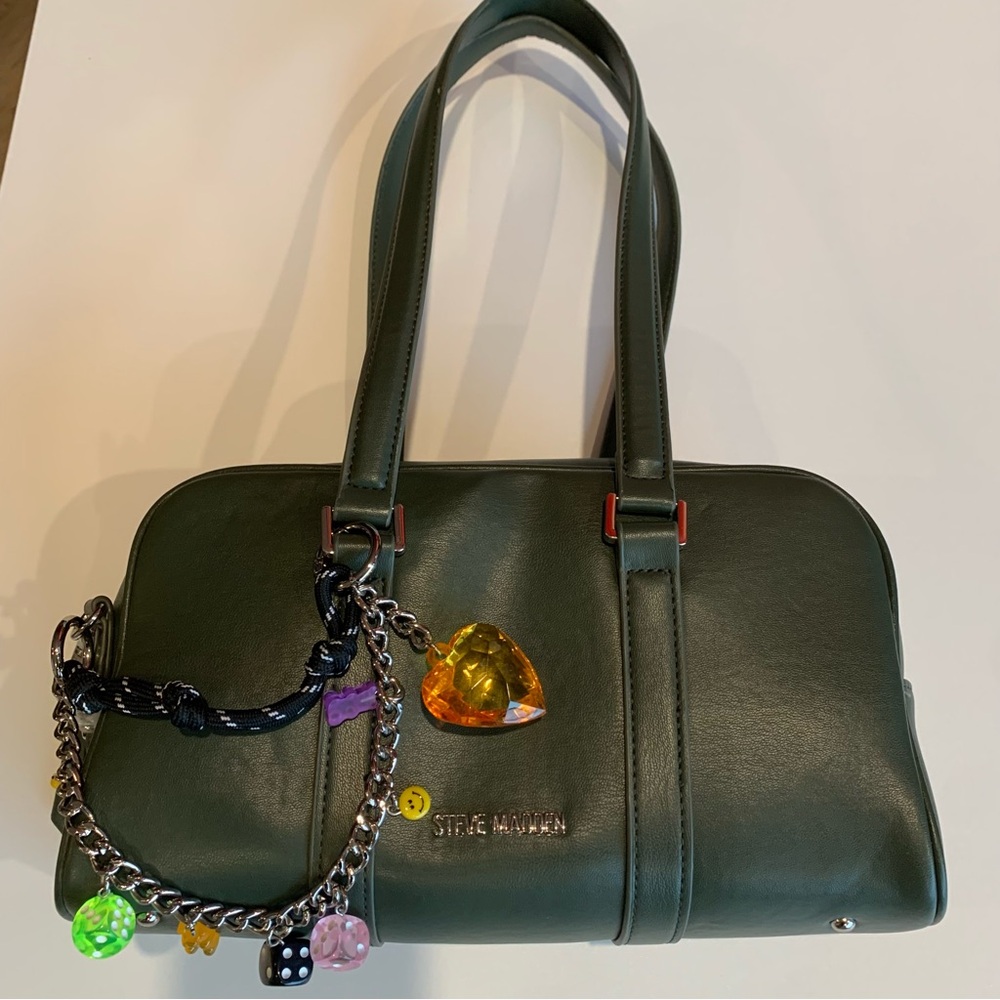 Steve Madden Sage Green Double Handled Shoulder Bag